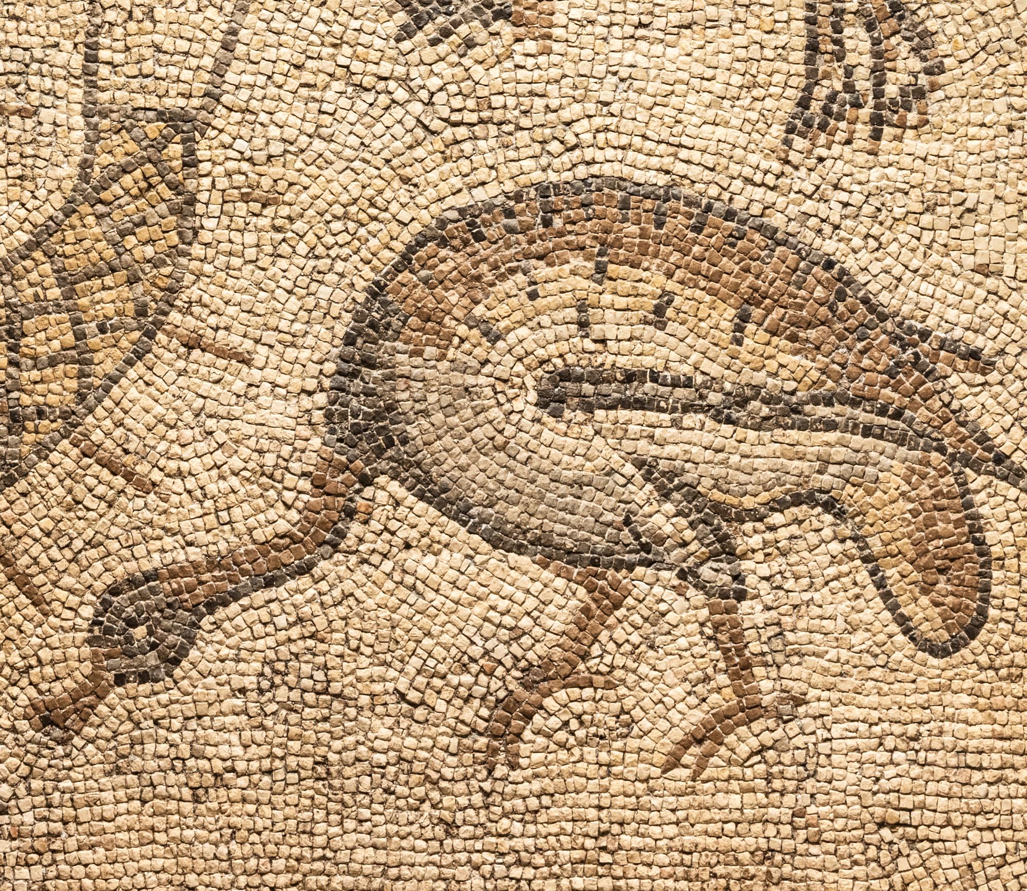 A Late Roman Stone Mosaic of a Hunting Scene
