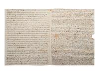 [BATTLE OF WINDSOR]. McNAIR, D. A. Autograph letter signed ("D. A. McNair") to Mr. A. Kerly. Detroit (opposite) the Head Quarters of the Patriot Army, 4 December [1838], 12:00pm.