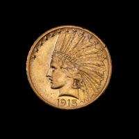 A United States 1913 Indian Head $10 Gold Coin