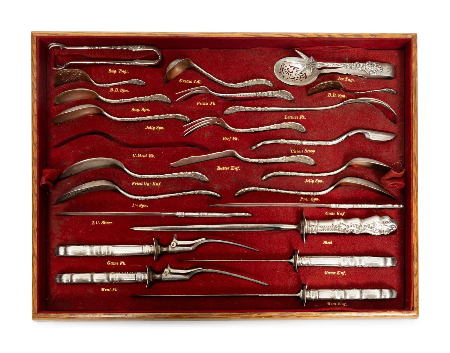 An American Silver Flatware Service