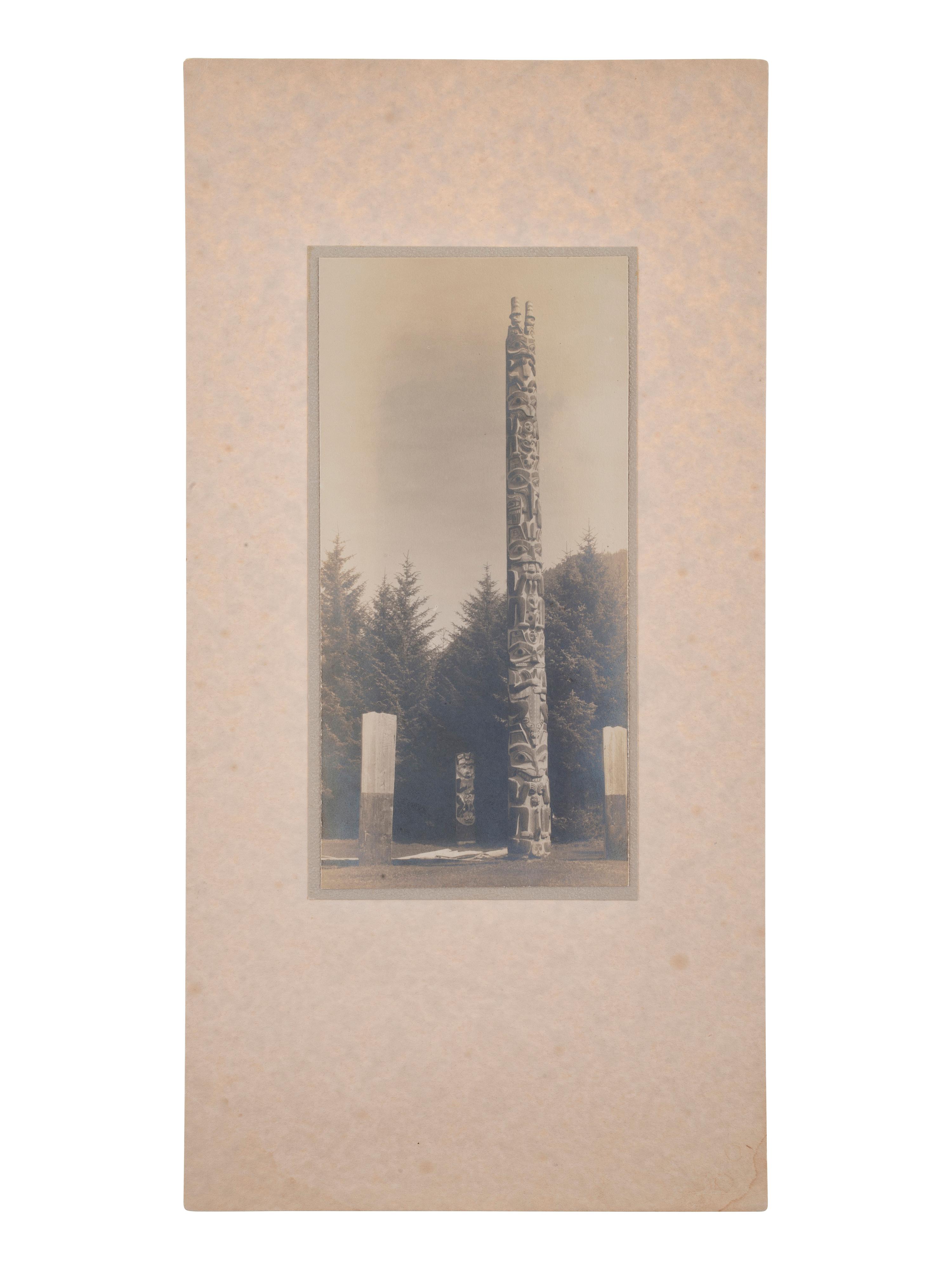 [NATIVE AMERICANS - WESTERN AMERICANA]. 10 photos of Alaska, incl. view of Indian Mission building.