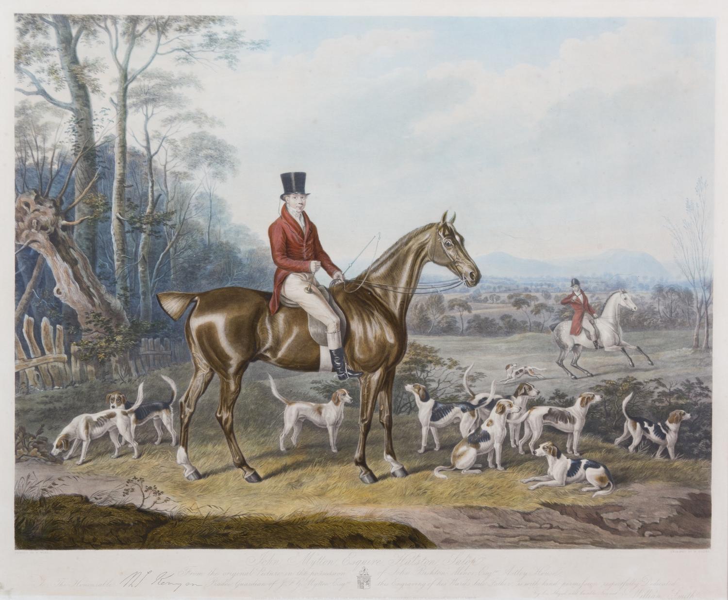 W. WEBB, after - William GILLER, engraver Image 18 1/4 x 24 inches. — John Mytton Esq. Hatson Salop