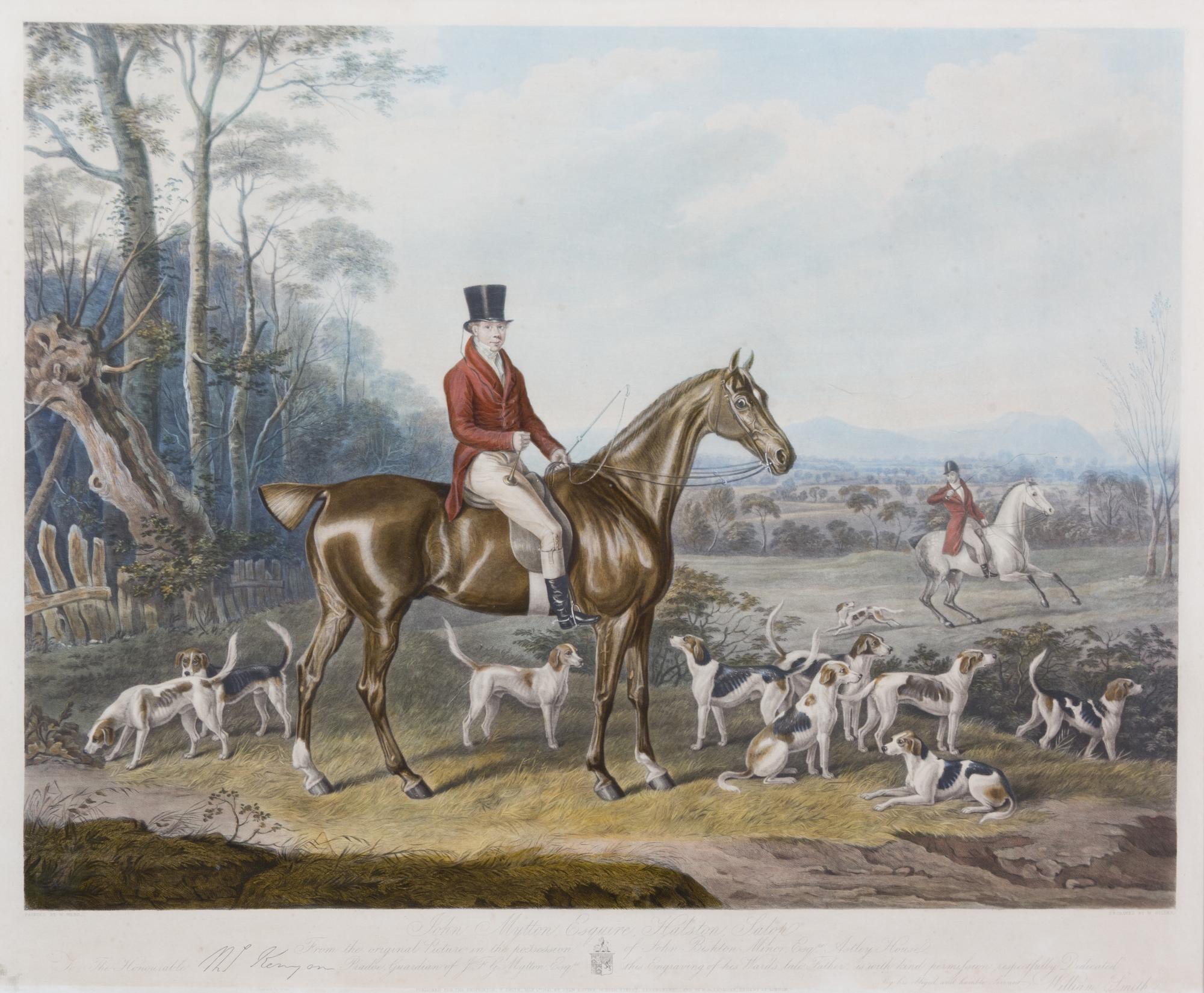 W. WEBB, after - William GILLER, engraver Image 18 1/4 x 24 inches. — John Mytton Esq. Hatson Salop