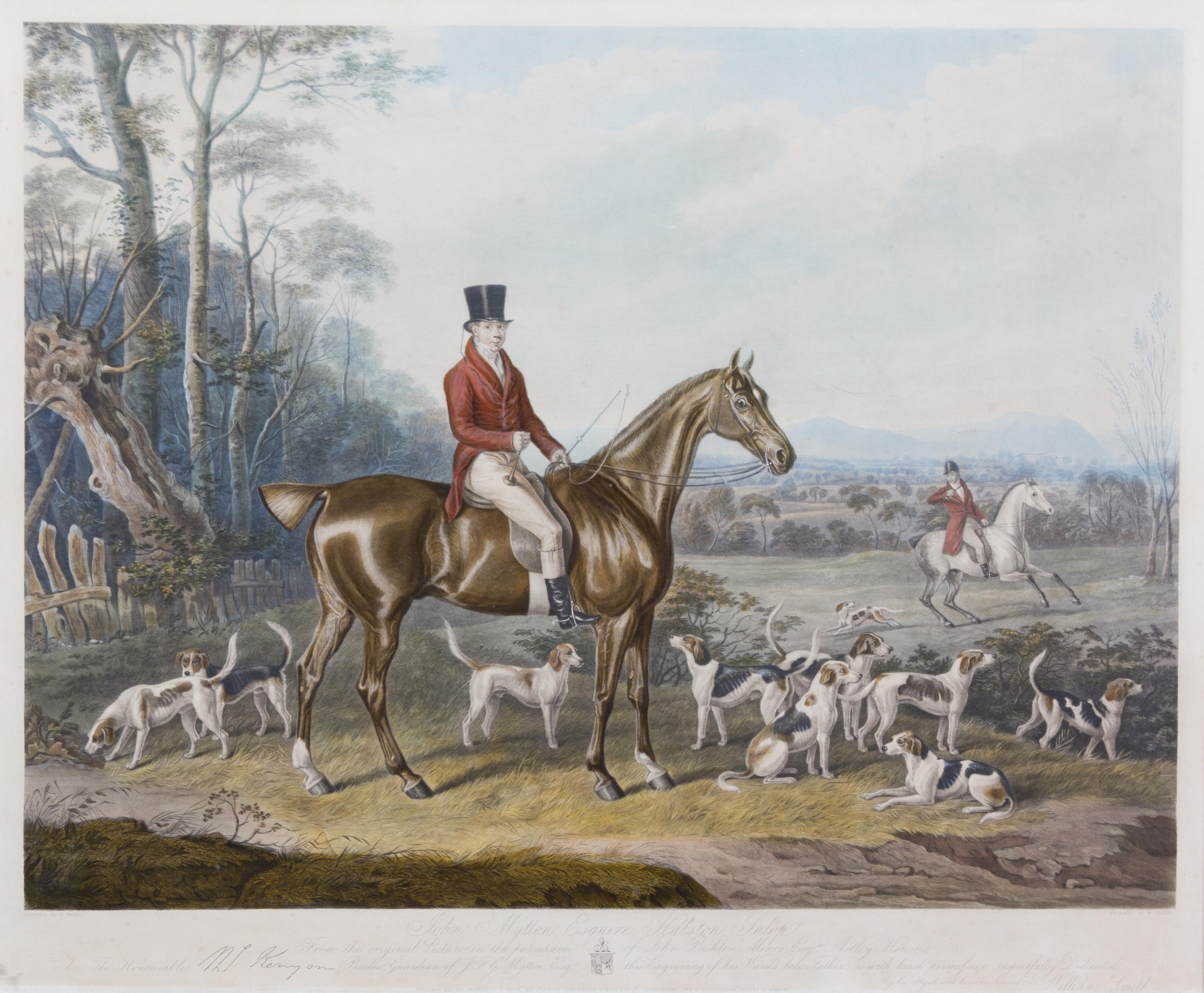 W. WEBB, after - William GILLER, engraver Image 18 1/4 x 24 inches. — John Mytton Esq. Hatson Salop