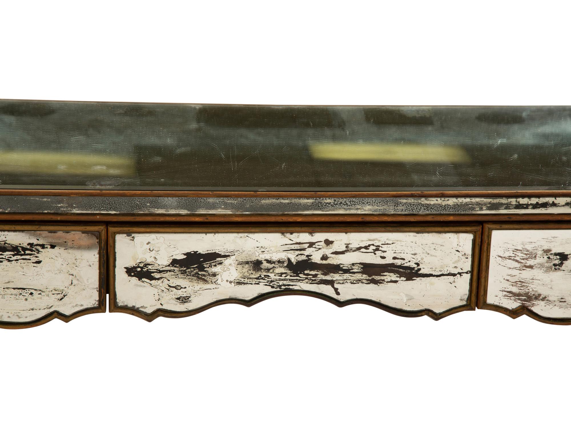 An Art Deco Mirror-Veneered Dressing Table