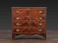 A Federal Grain Painted Pine Two-Drawer Blanket Chest