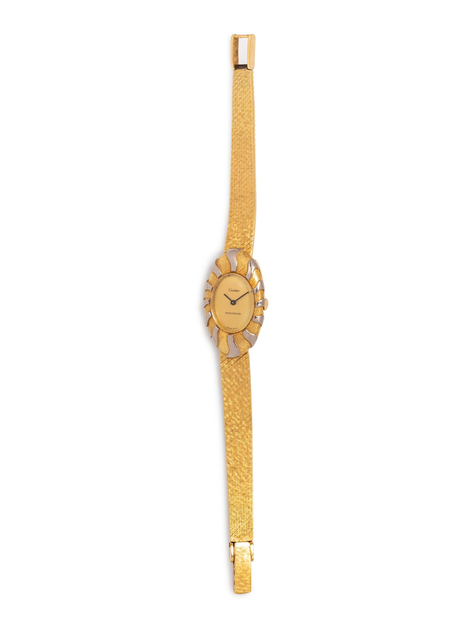 Cartier, Jaeger LeCoultre, Gold Wristwatch