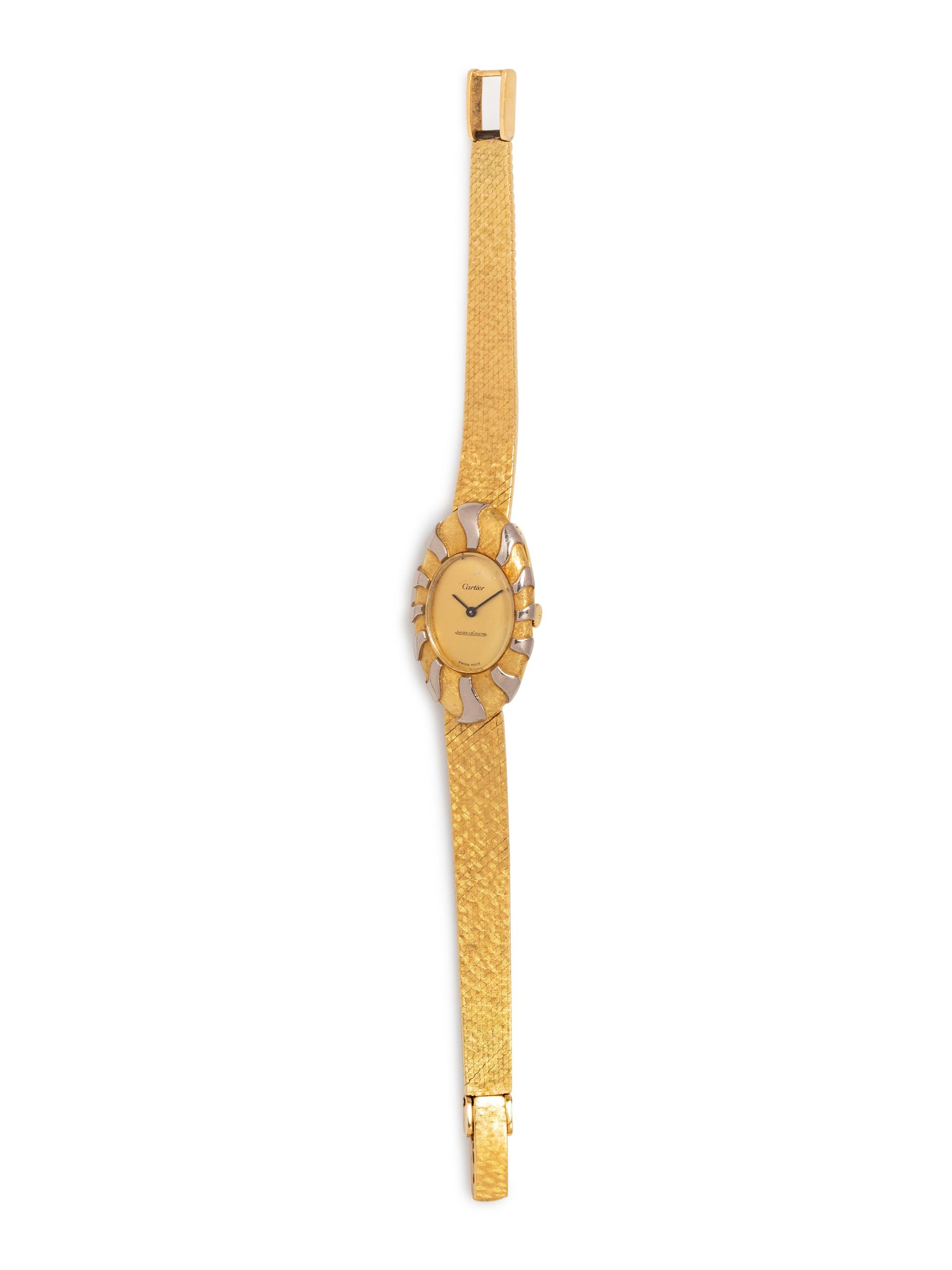 Cartier, Jaeger LeCoultre, Gold Wristwatch