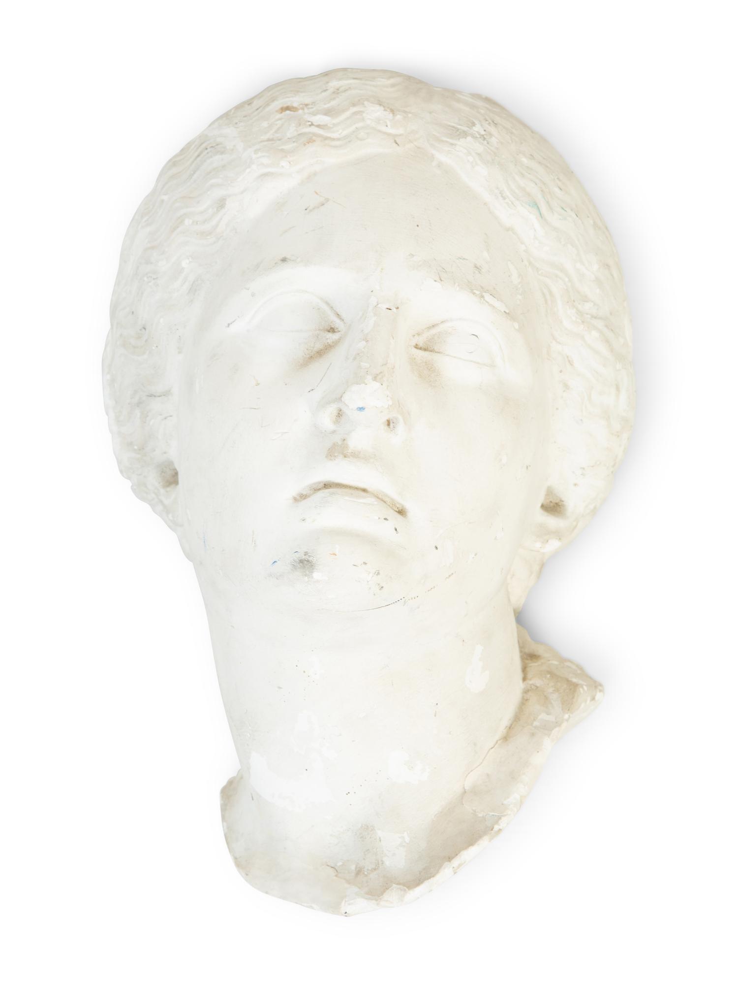 Two American Plaster Masks of a Man By C. Hennecke & Co.