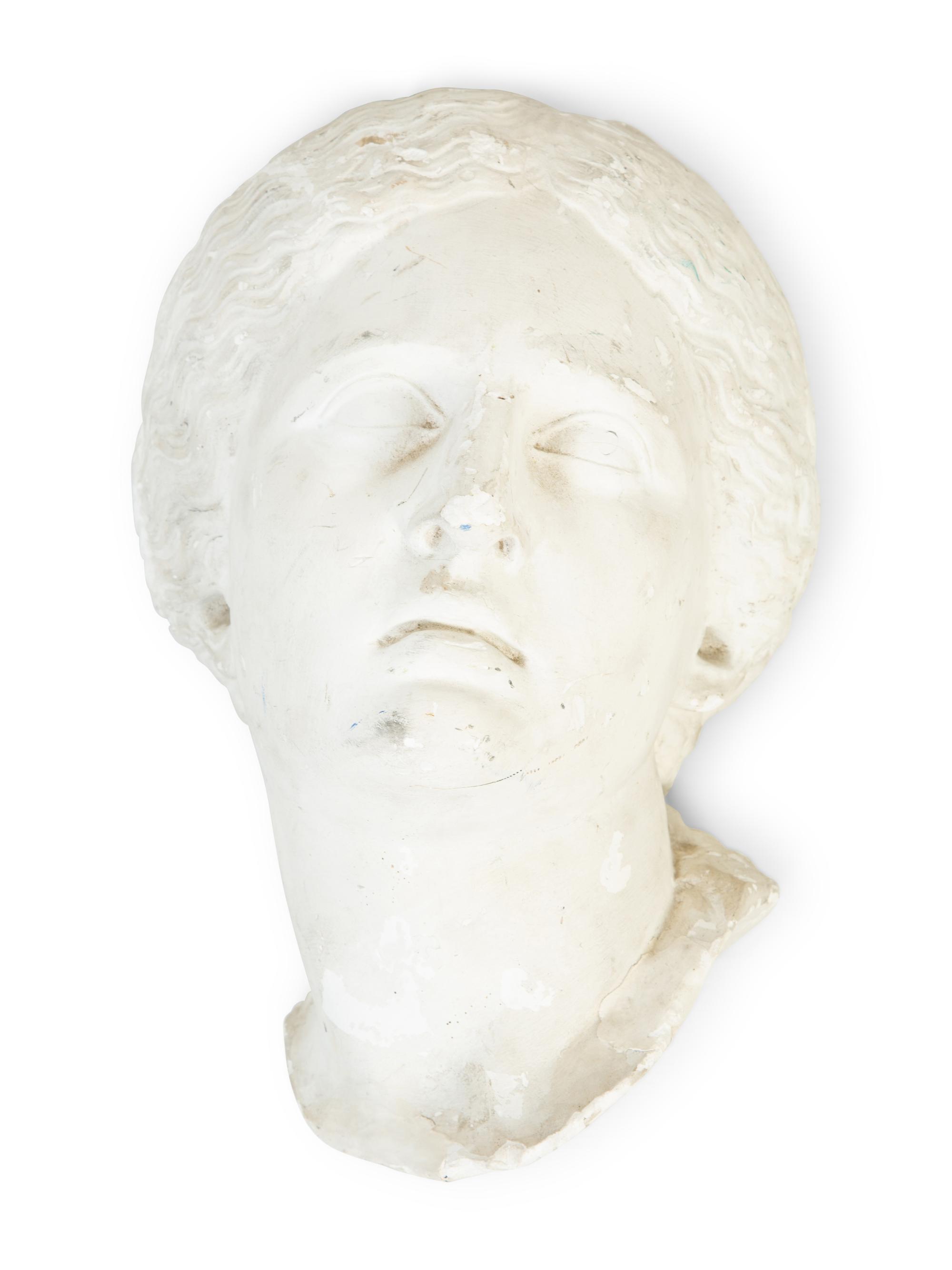 Two American Plaster Masks of a Man By C. Hennecke & Co.