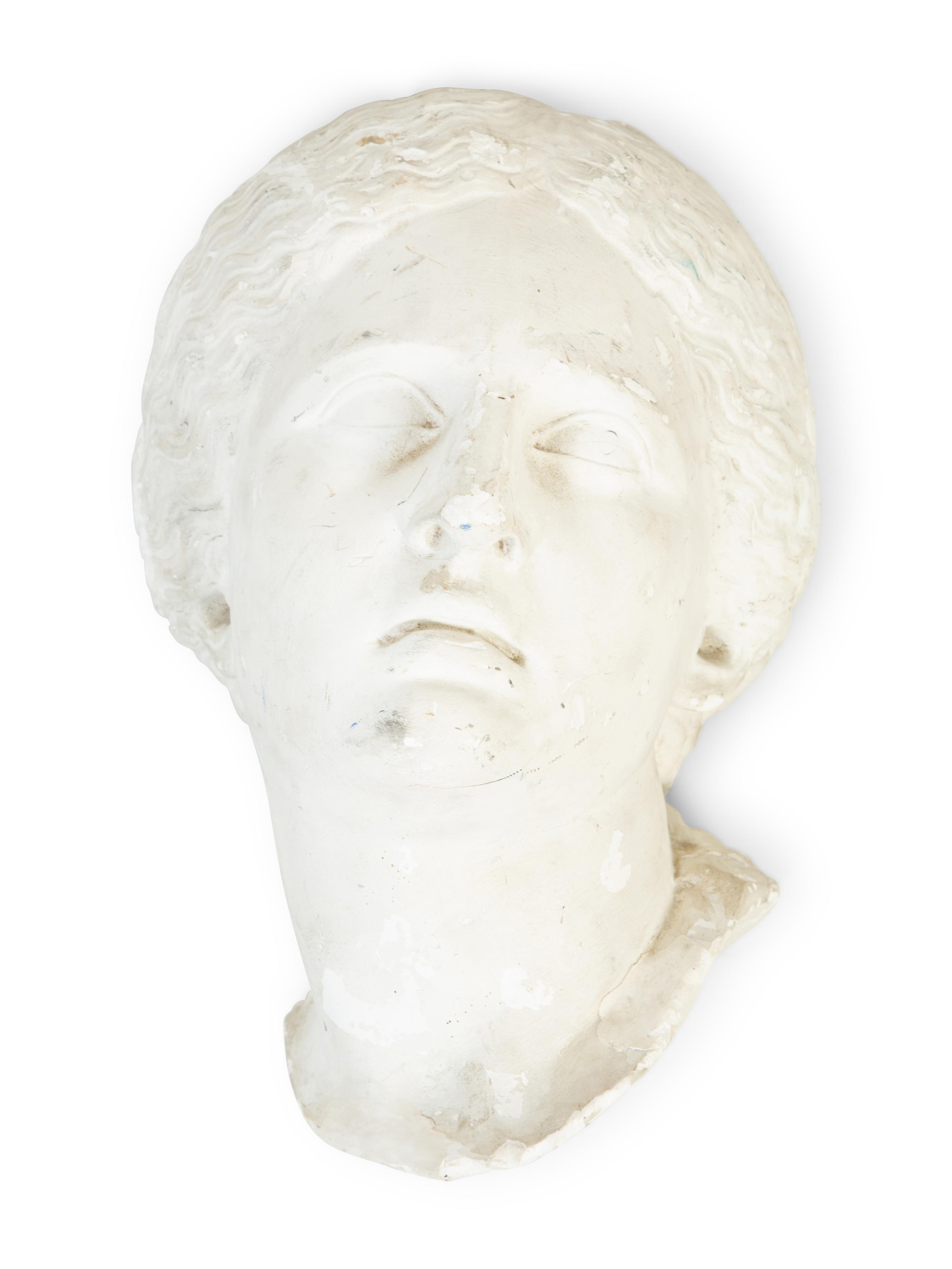 Two American Plaster Masks of a Man By C. Hennecke & Co.