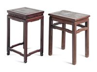 Four Chinese Hardwood Rectangular Stands