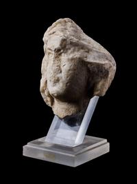 A Roman Marble Head of a Veiled Woman