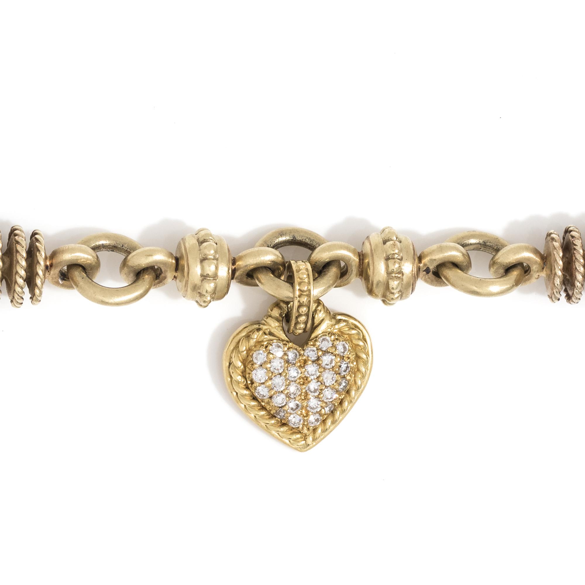 YELLOW GOLD AND DIAMOND BRACELET