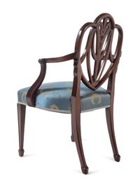A Set of Ten English Mahogany Dining Chairs