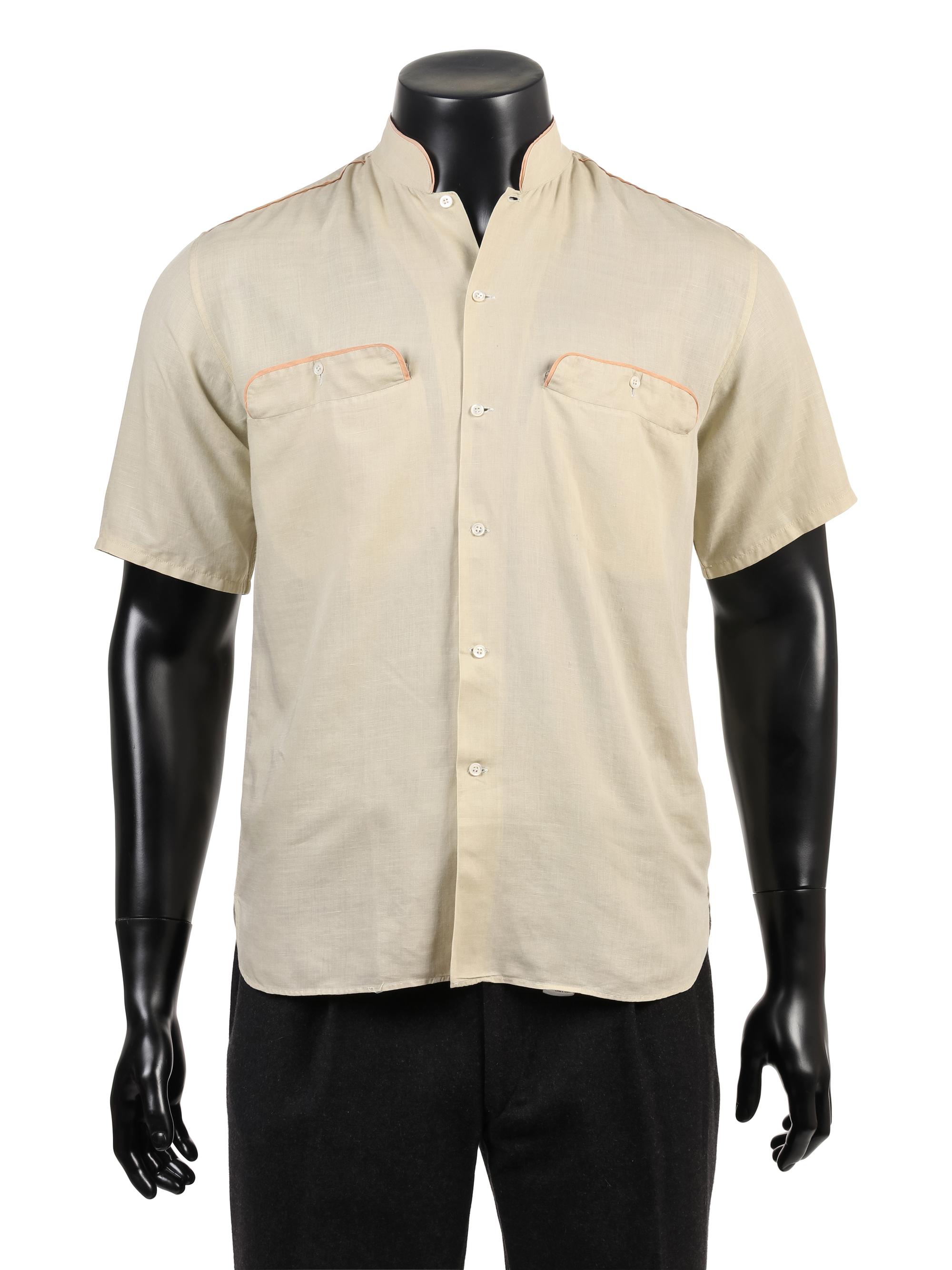 Group of Vintage Men's Designer Shirts, 1990-2000s: Harvey and Hudson, Valentino & Bagutta