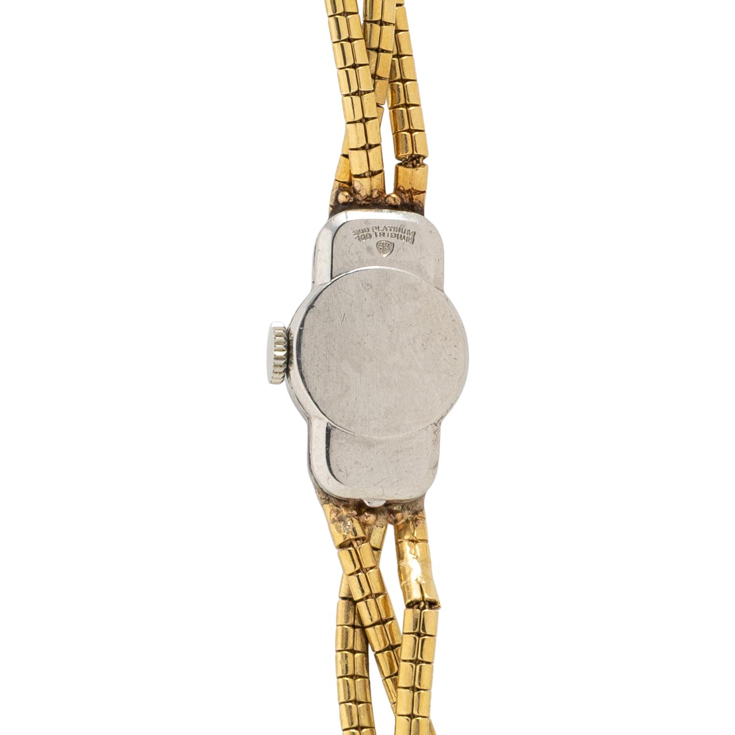 ELGIN, YELLOW GOLD, PLATINUM, AND DIAMOND WATCH
