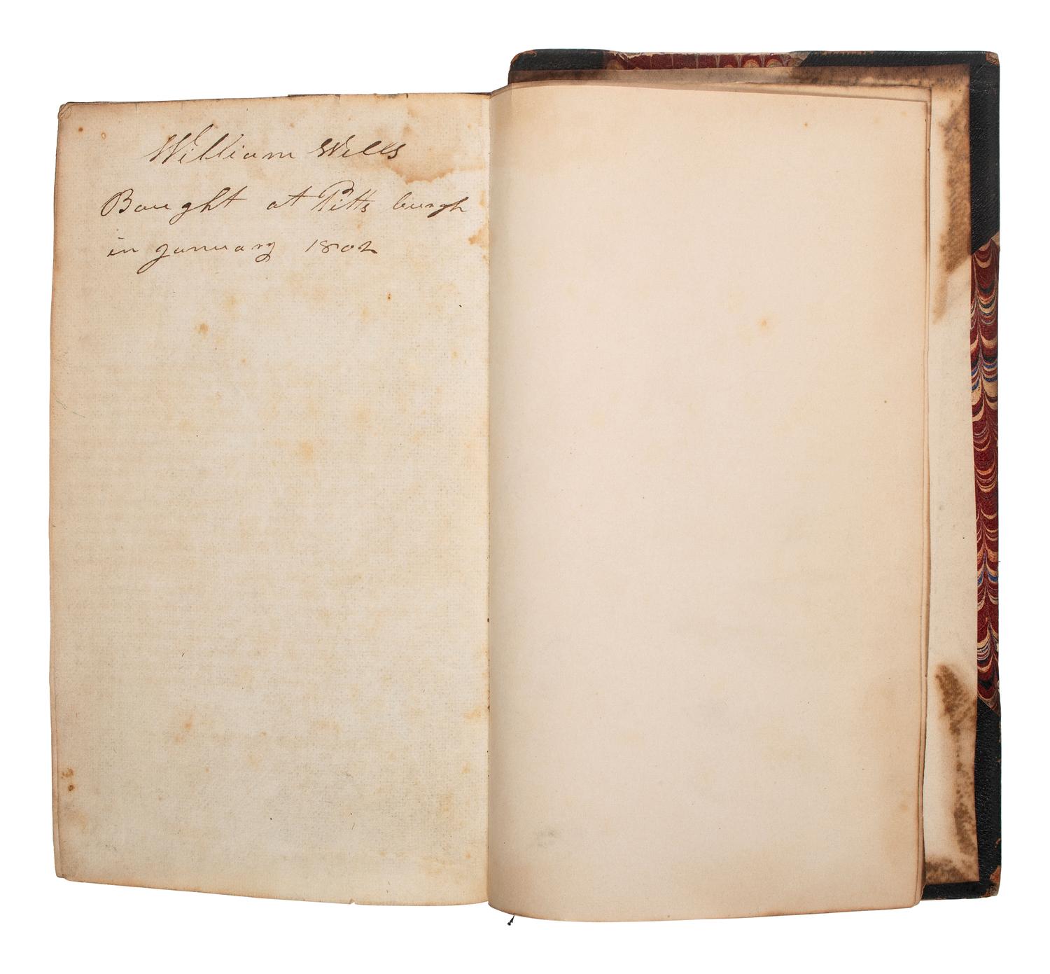 [WAR OF 1812]. -- [WELLS, William (ca 1770-1812), his copy]. WASHINGTON, George (1732-1799). Official Letters to the Honourable American Congress... New York: Samuel Campbell, 1796.