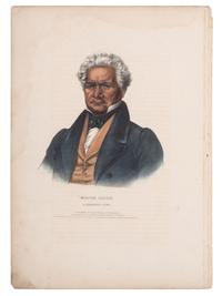 [McKENNEY & HALL]. A group of 4 large folio hand-colored lithographs of Cherokee. 1837-1843.