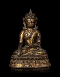 A Tibetan Gilt Bronze Figure of Bodhisattva Maitreya