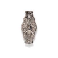 ART DECO, DIAMOND AND SAPPHIRE PENDANT BROOCH
