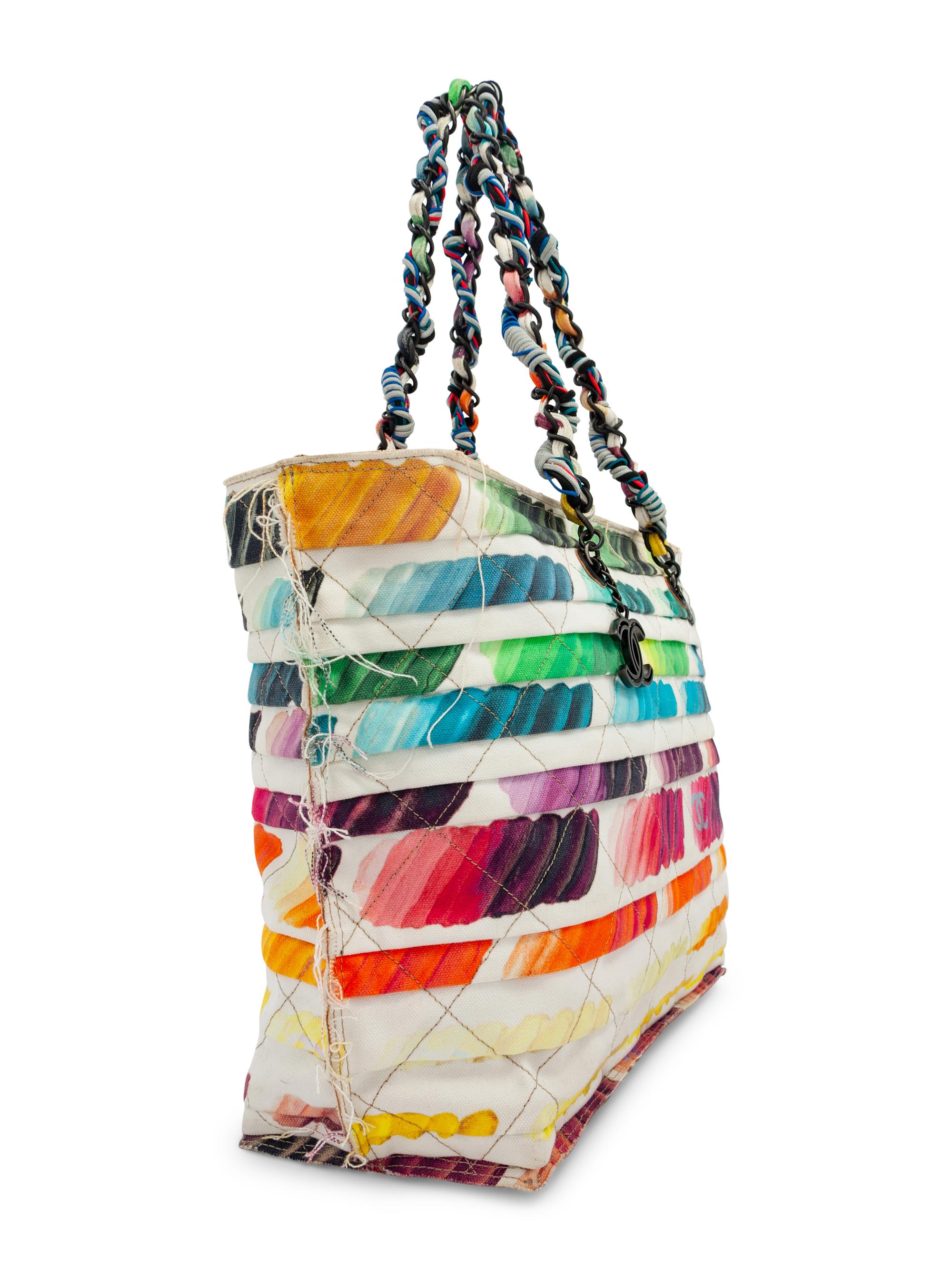 Chanel Multicolor Canvas Tote, 2014