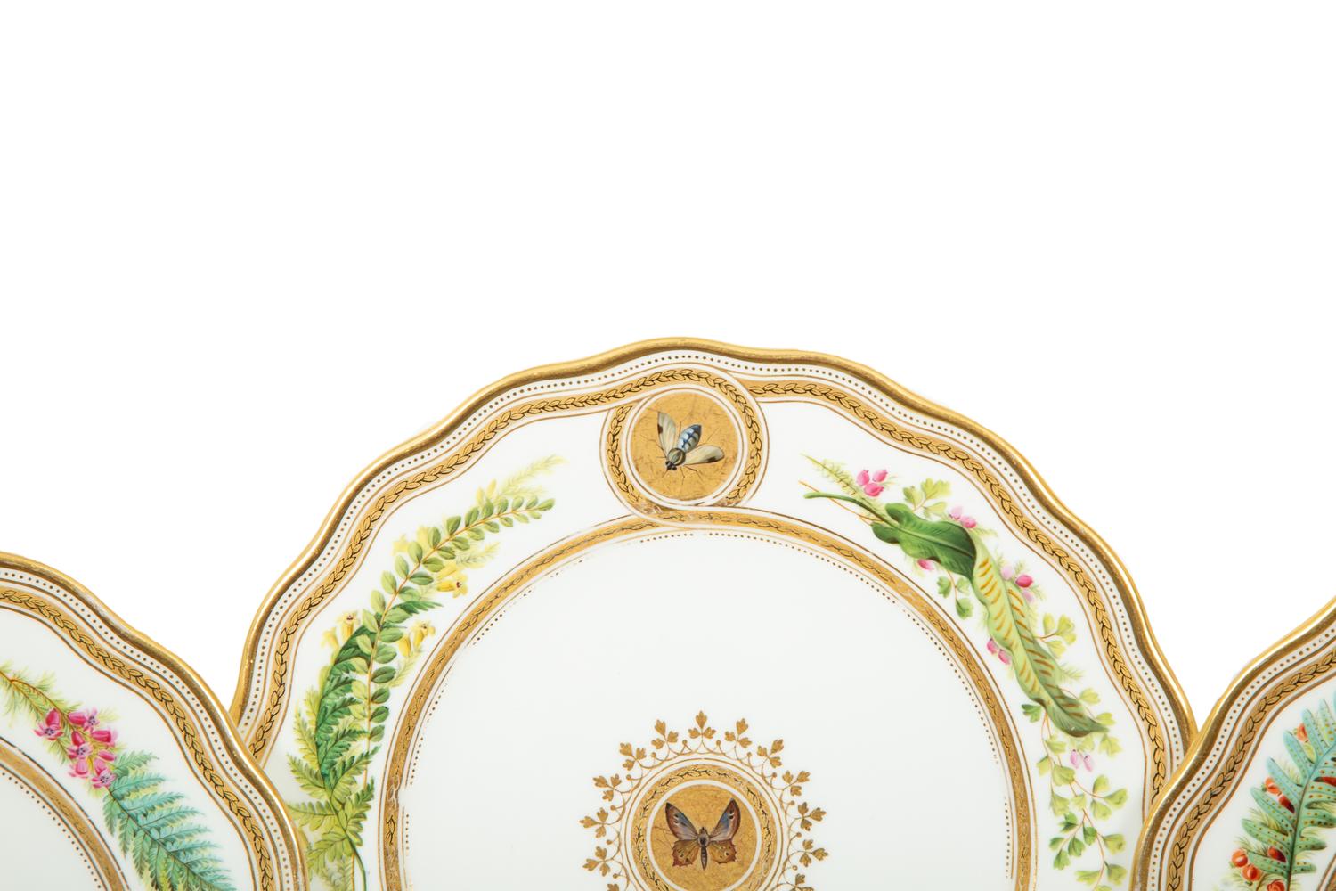 An English Porcelain Dessert Service