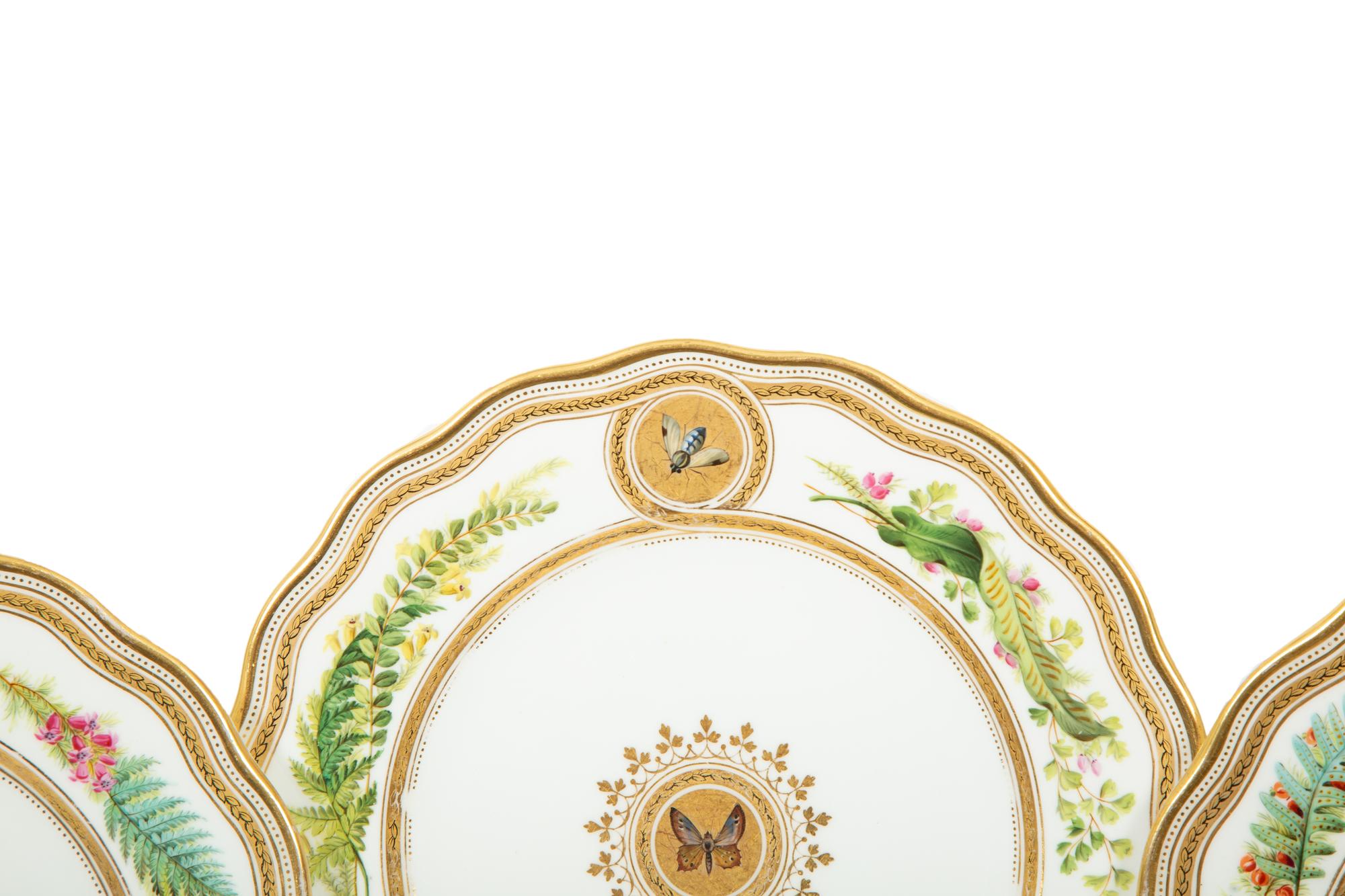 An English Porcelain Dessert Service