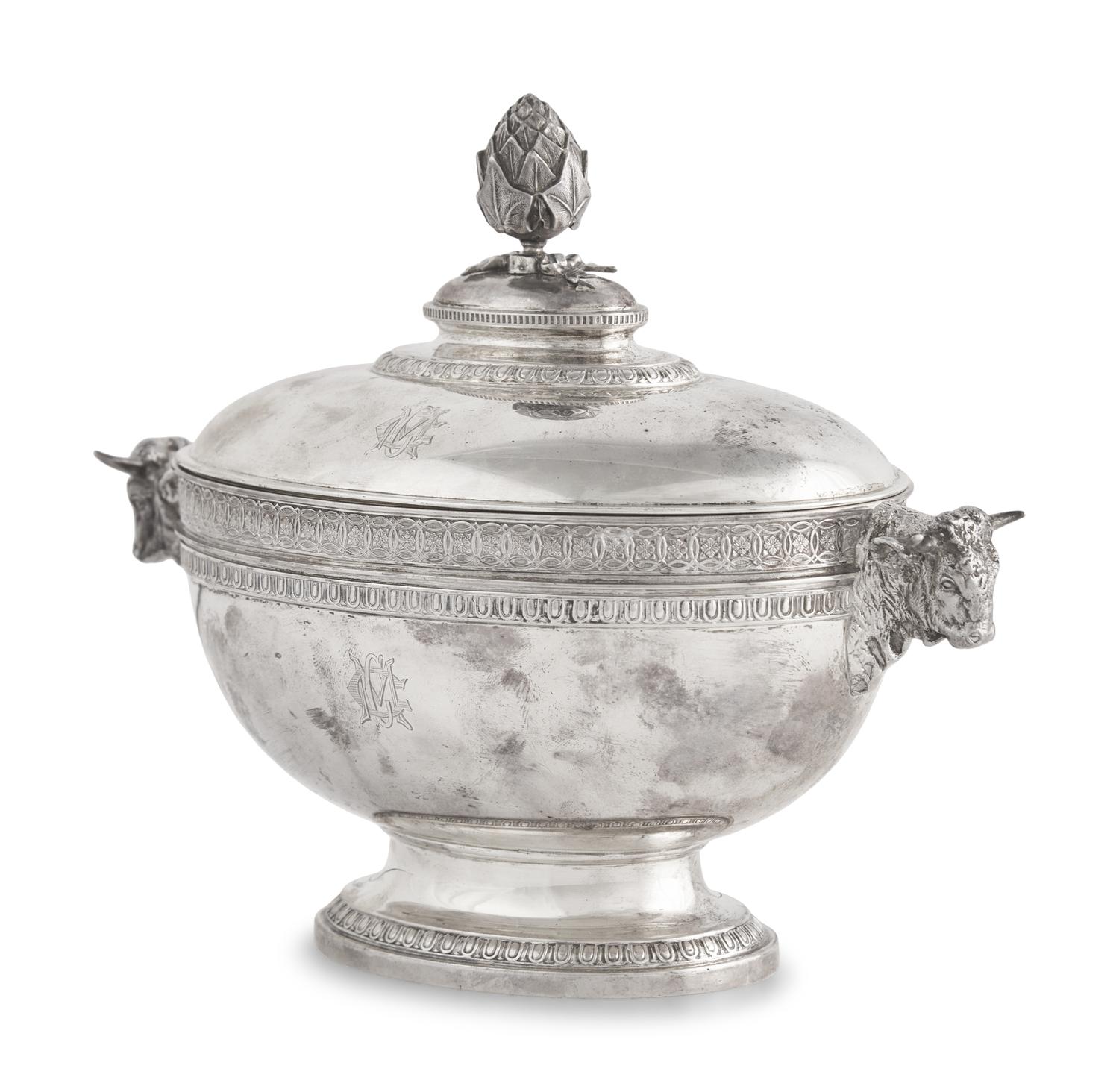 A Small Sterling Silver Covered Tureen, John C. Moore for Tiffany & Co., New York, NY, Circa 1865-1870