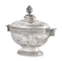 A Small Sterling Silver Covered Tureen, John C. Moore for Tiffany & Co., New York, NY, Circa 1865-1870