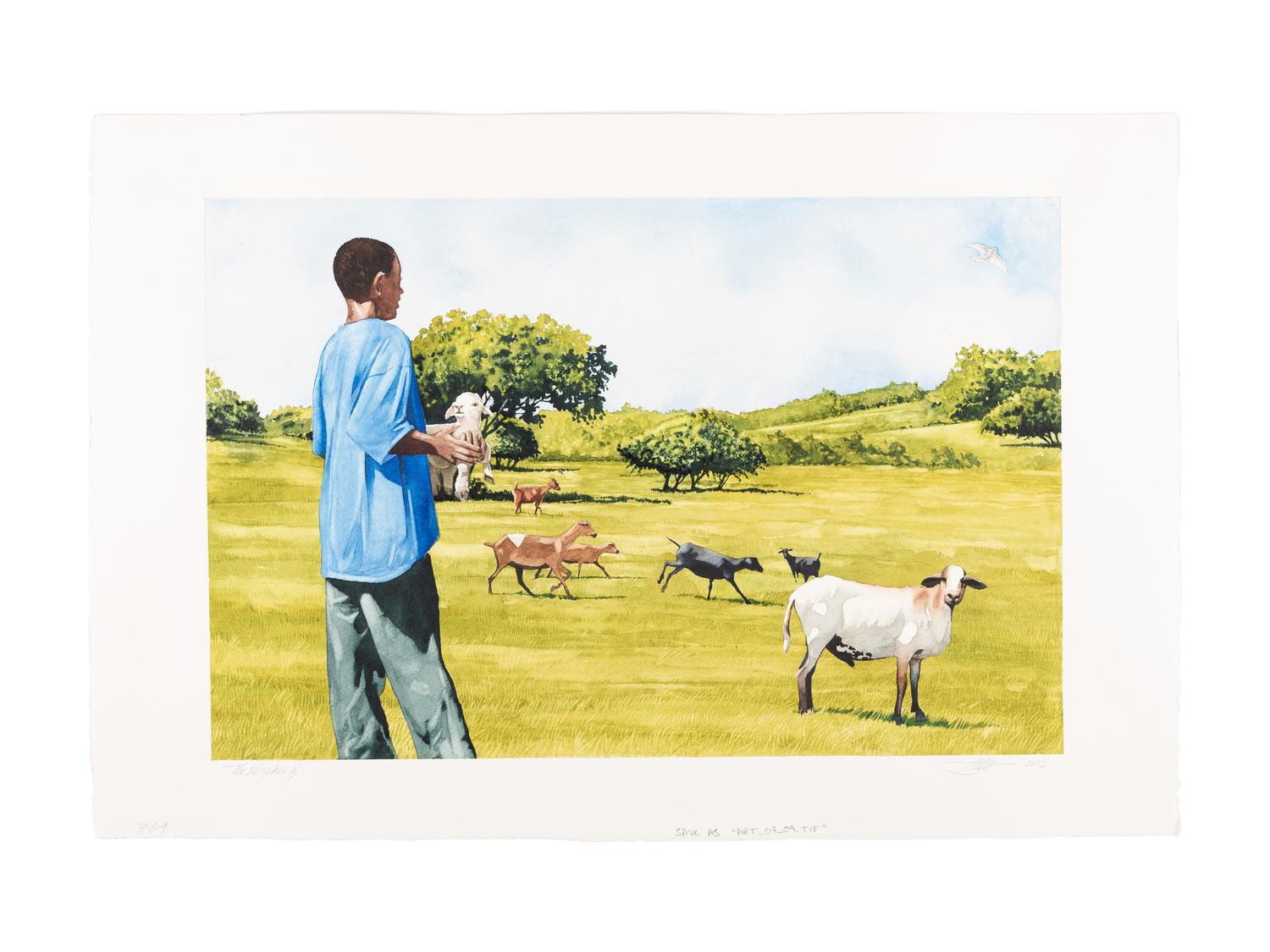 [MOSER, Barry, illustrator]. Psalm 23 . Grand Rapids, MI: Zondervan, 2008.