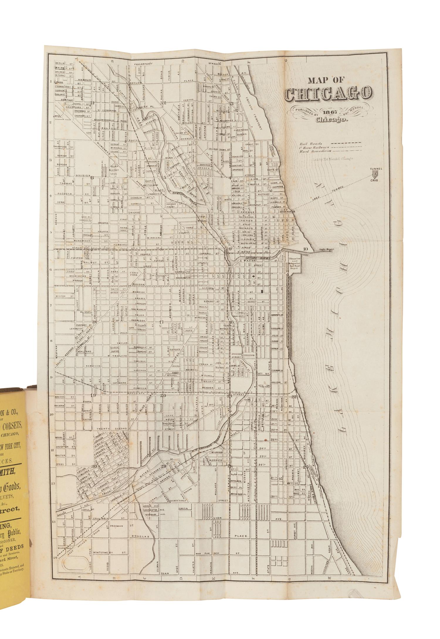 [CHICAGO -- PRE-FIRE]. A Guide to the City of Chicago. Chicago: T. Ellwood Zell & Co., 1868.