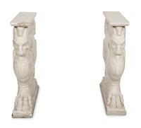 An Italian Specimen Marble and Carved White Marble Table