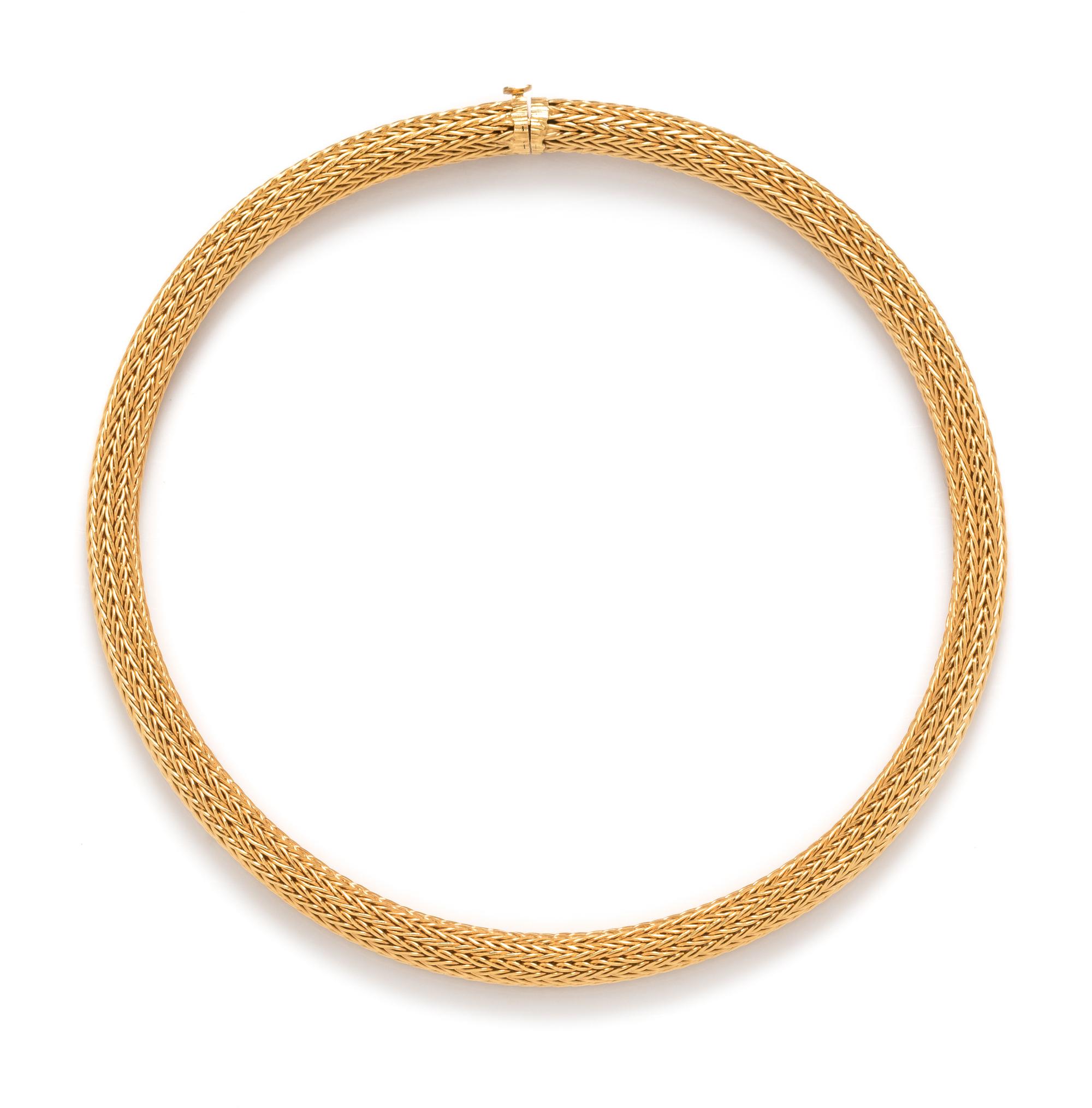 An 18 Karat Yellow Gold Collar Necklace, Lalaounis,