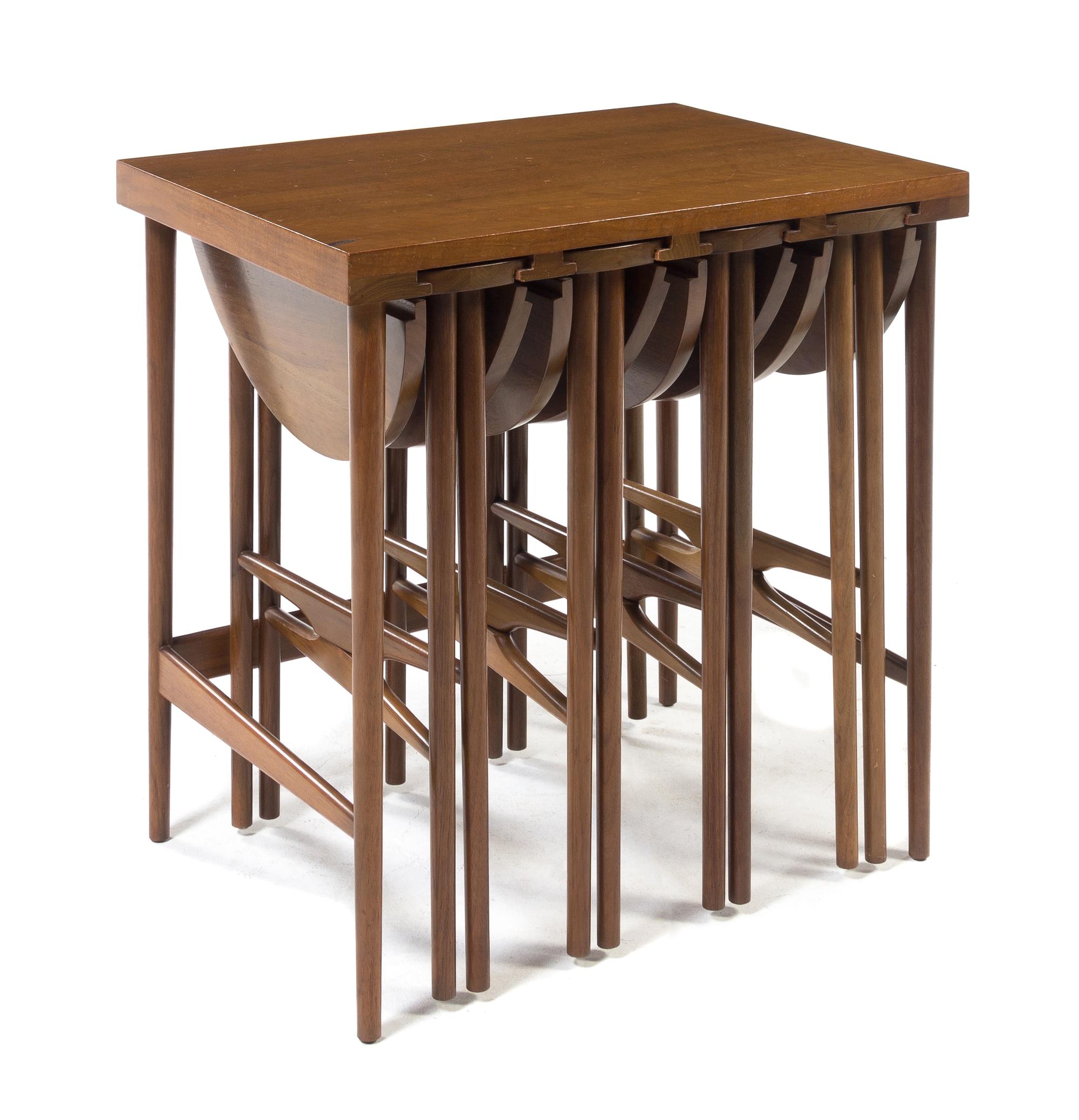 Bertha Schaefer (American, 1895-1971), SINGER & SONs, c.1950, a set of nesting tables, model no. 2112