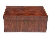 An English Mahogany and Bird's Eye Maple Box