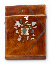 Seven Victorian Tortoise Shell Card Cases
