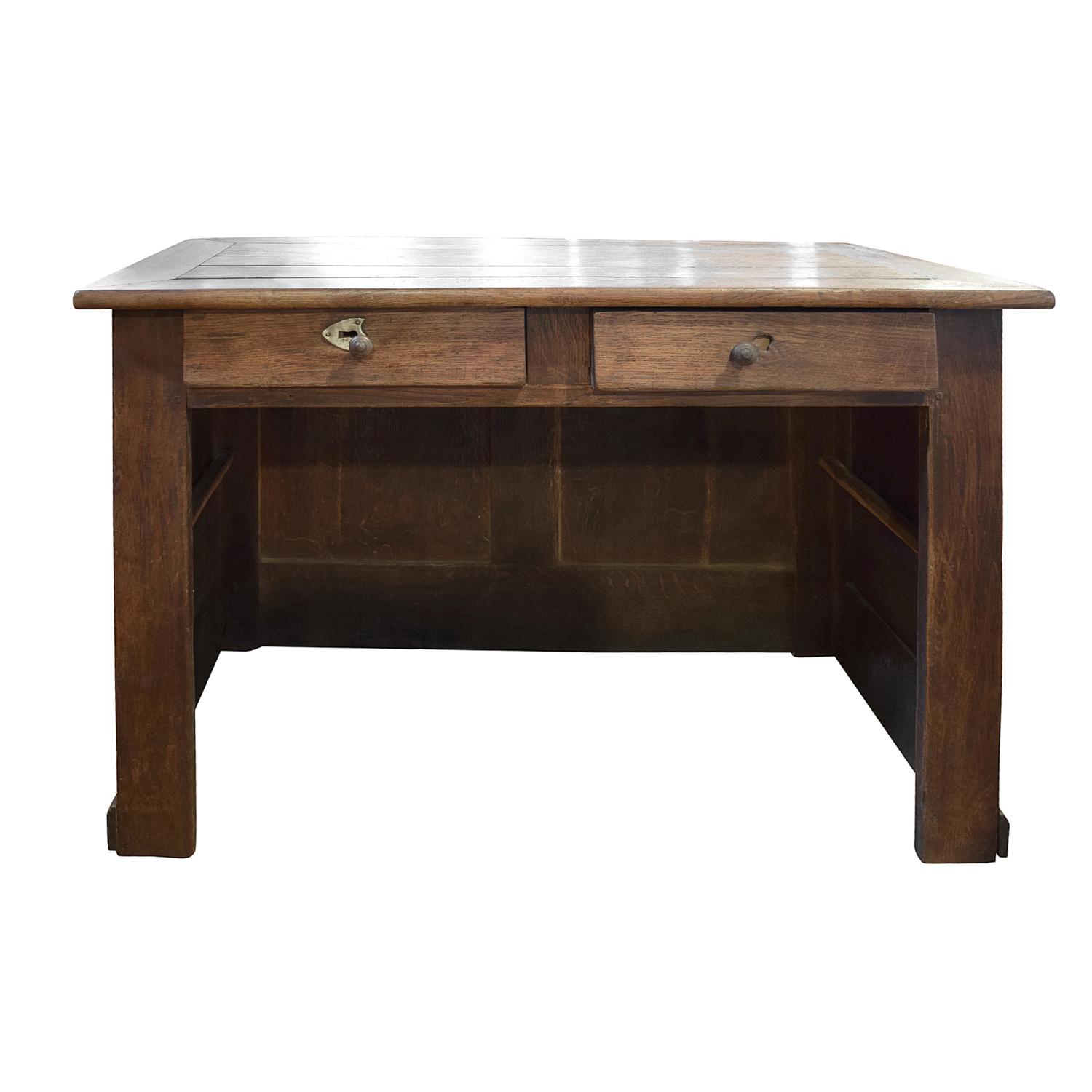 A Paneled Shop Counter 47" W x 25.5" D x 29.5" H — France, Early 20th Century