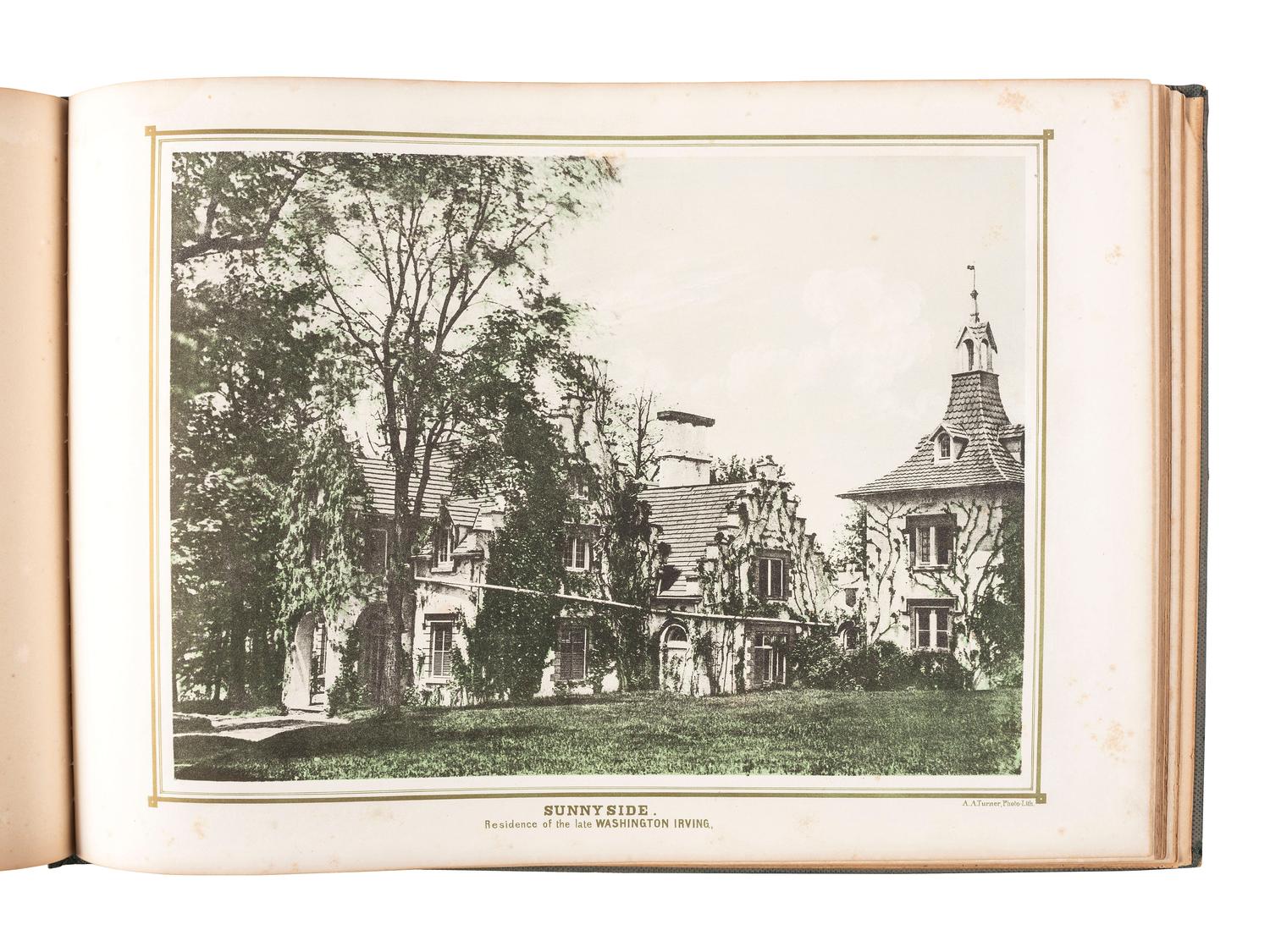 [PHOTOLITHOGRAPHY] -- [NEW YORK]. TURNER, A.A. (ca 1831-1866), photographer. Villas on the Hudson. A Collection of Photo-Lithographs of Thirty-One Country Residences . New York: D. Appleton & Co., 1860.