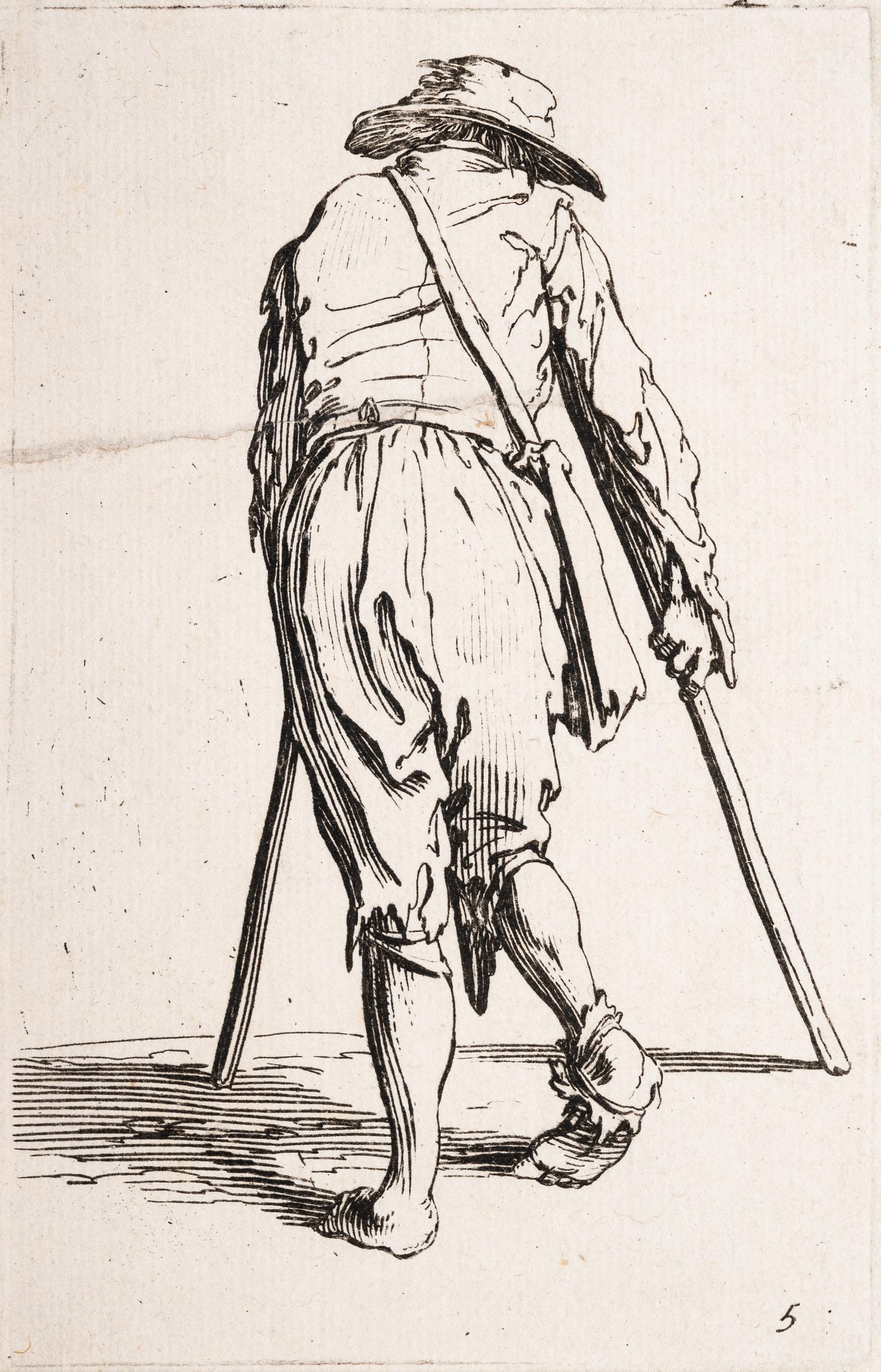 A Group of Five Engravings After Jacques Callot (French, 1592-1635)