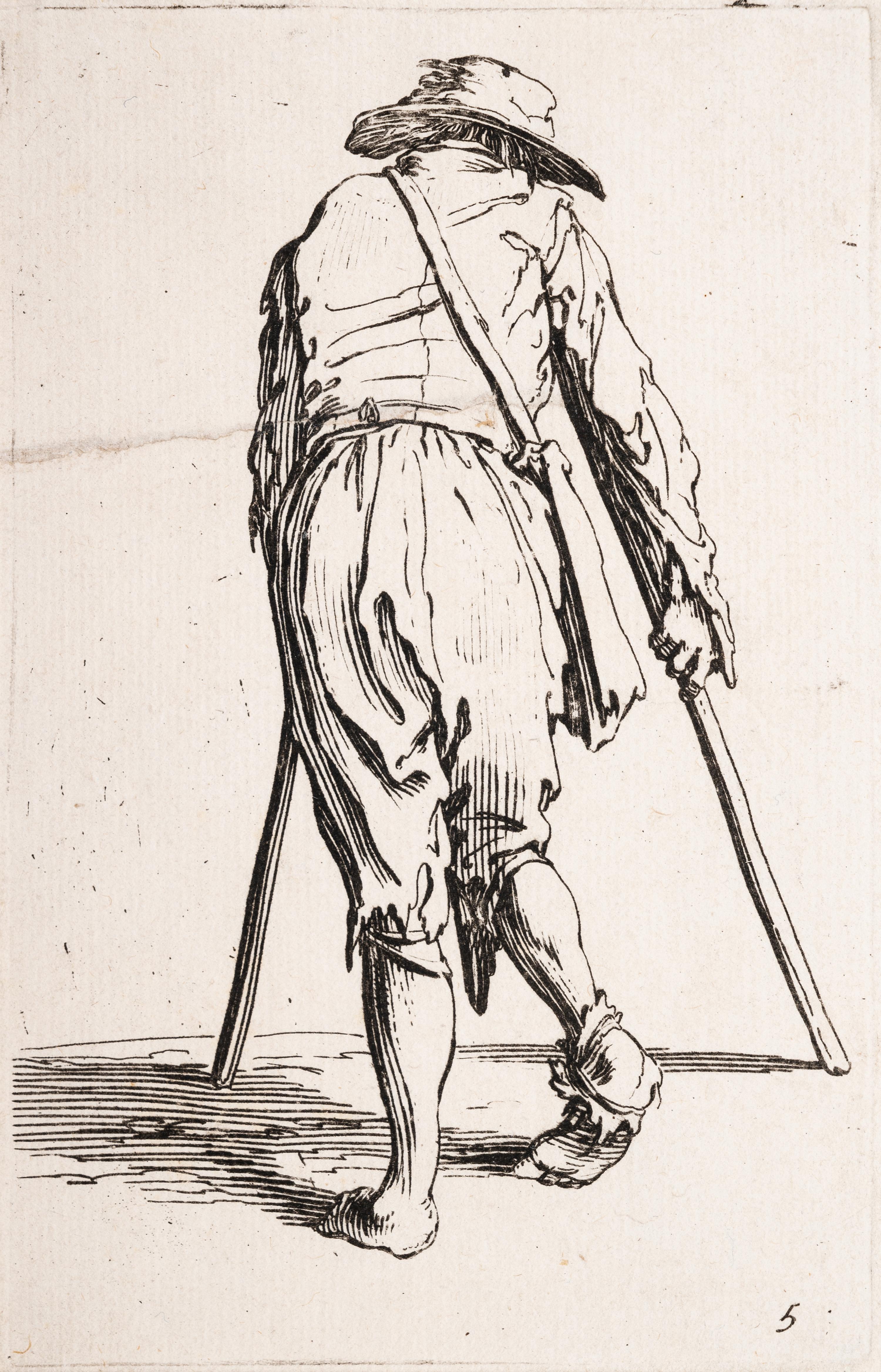 A Group of Five Engravings After Jacques Callot (French, 1592-1635)