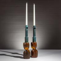 Wendell Castle (American, 1932–2018) — Pair of Candlesticks, 1990