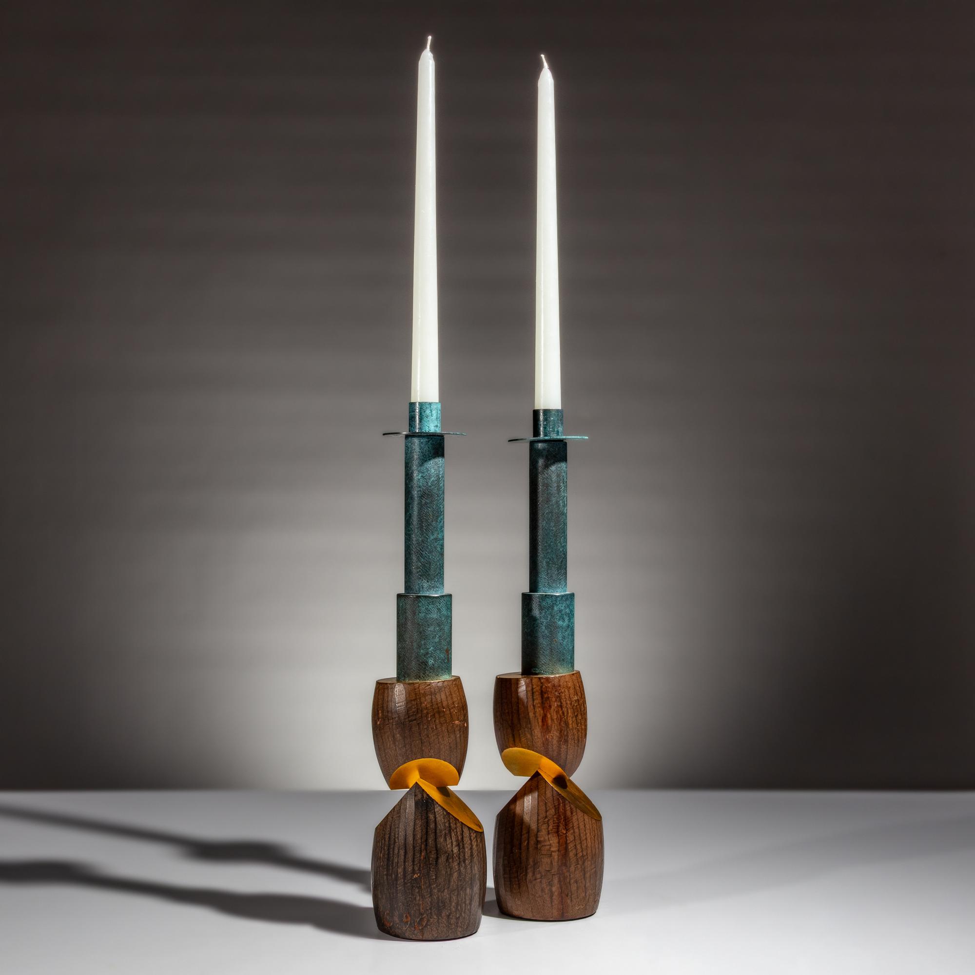 Wendell Castle (American, 1932–2018) — Pair of Candlesticks, 1990