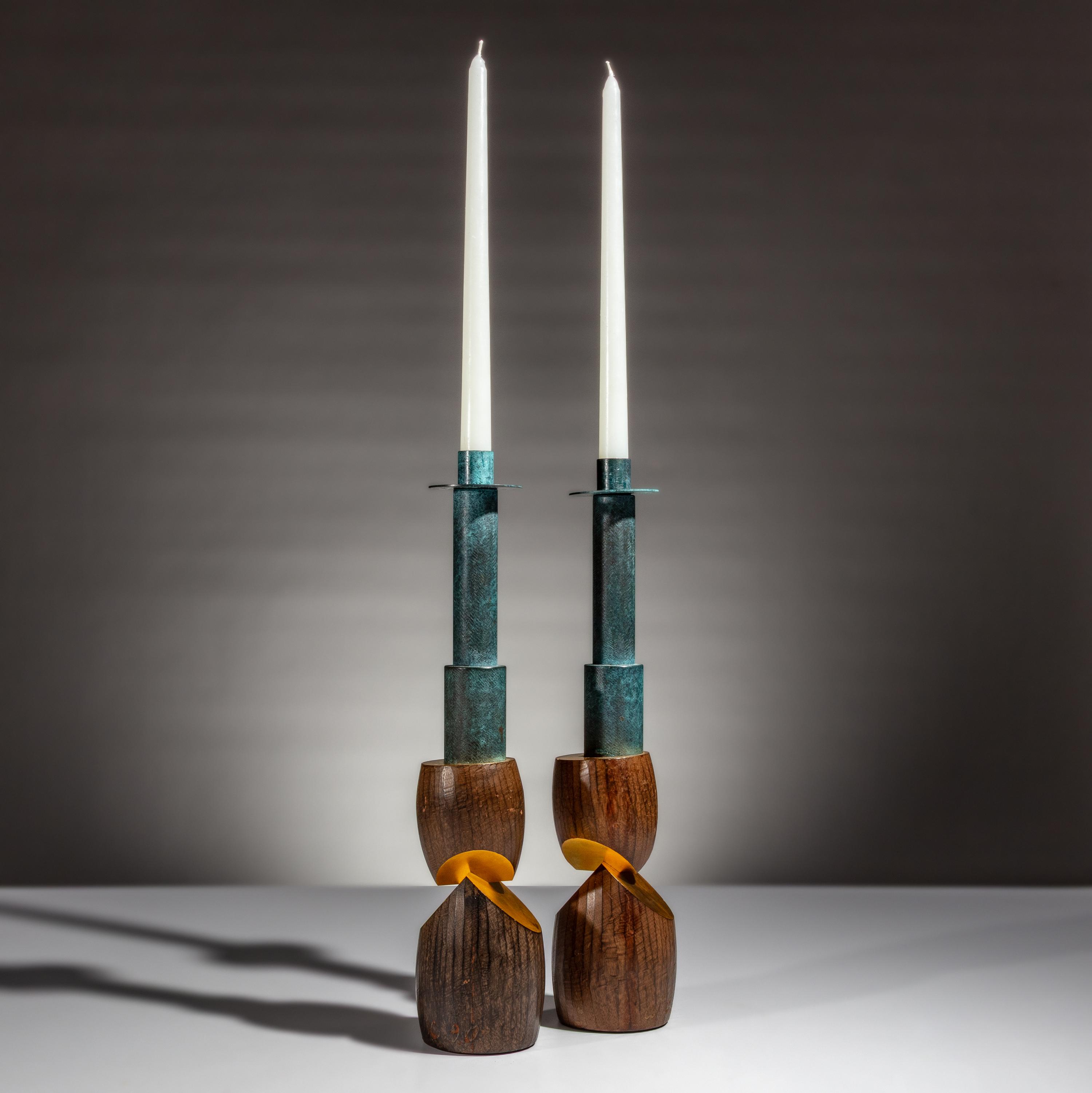Wendell Castle (American, 1932–2018) — Pair of Candlesticks, 1990