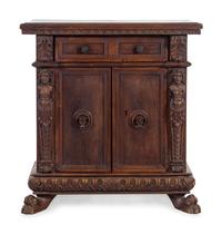 An Italian Baroque Walnut Cabinet