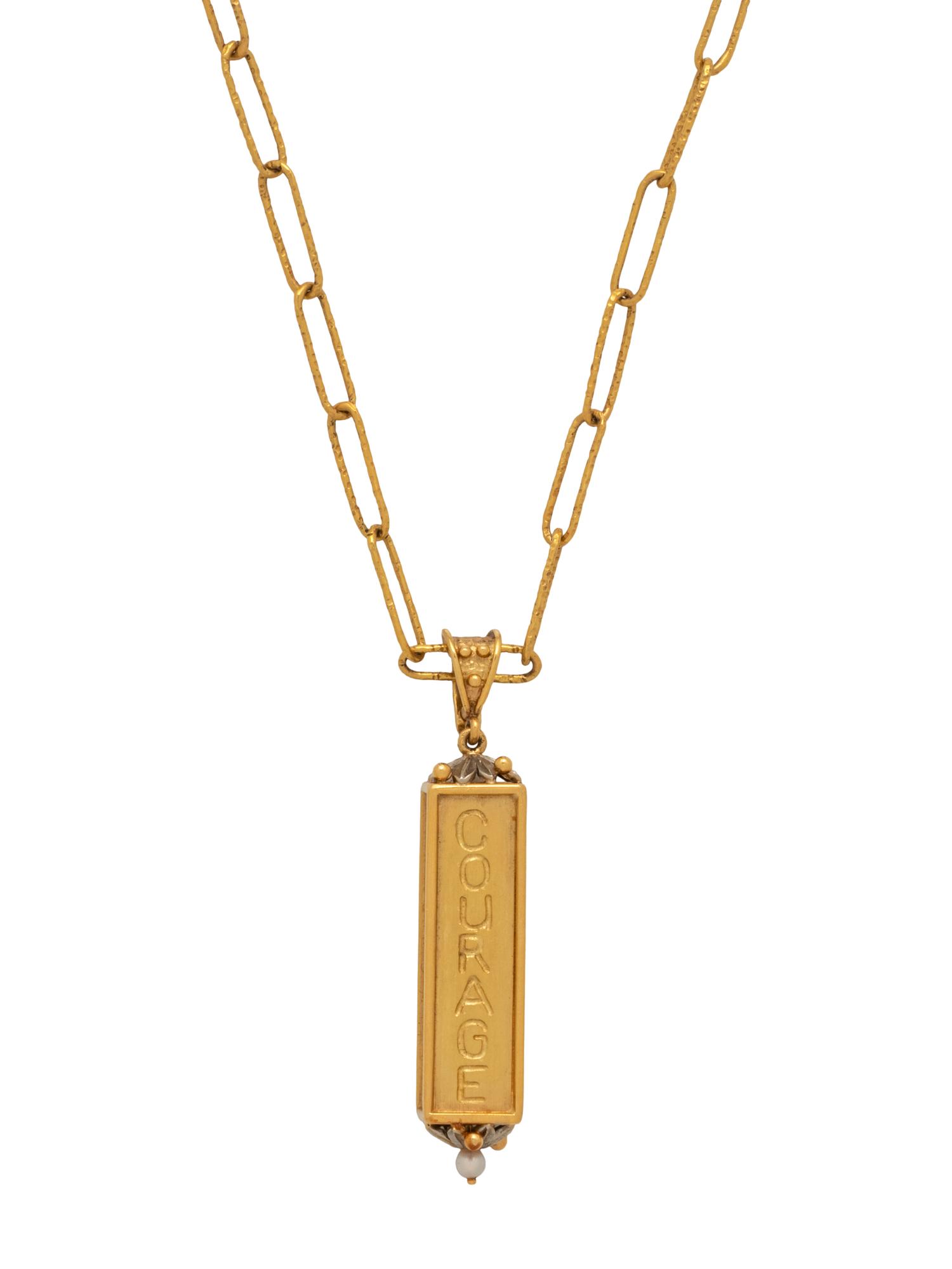 YELLOW GOLD AND CULTURED PEARL PENDANT/NECKLACE