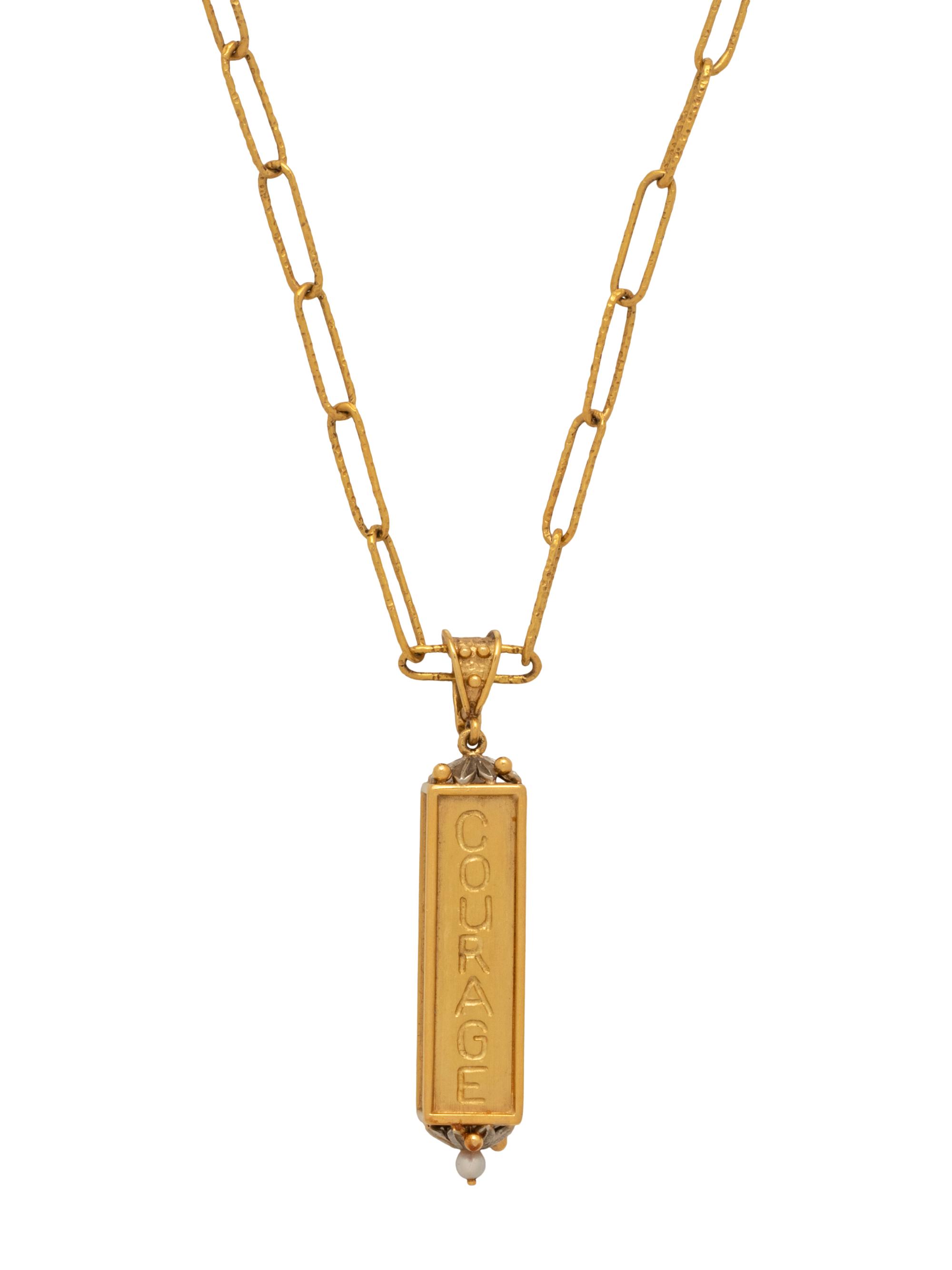 YELLOW GOLD AND CULTURED PEARL PENDANT/NECKLACE