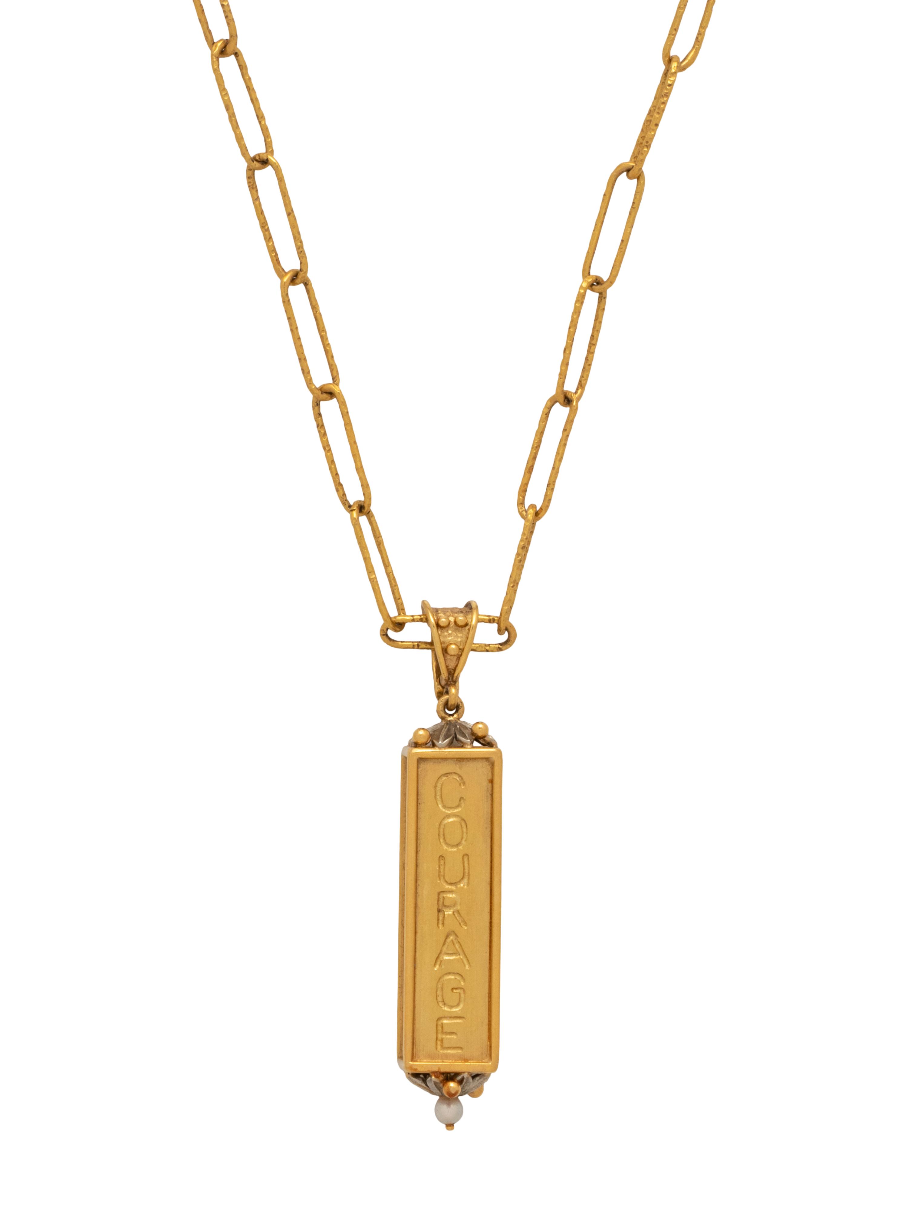 YELLOW GOLD AND CULTURED PEARL PENDANT/NECKLACE