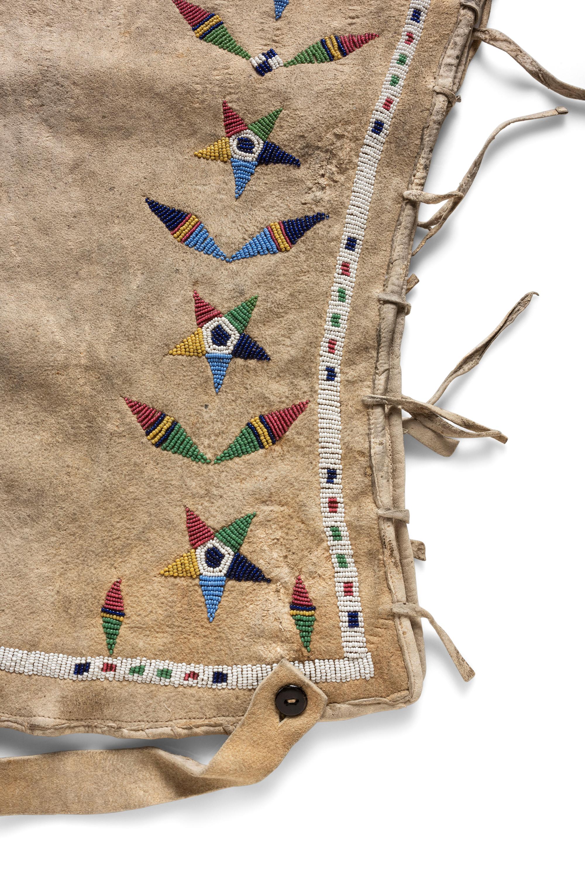 Santee Sioux Beaded Hide Leggings