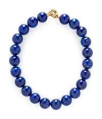 LAPIS LAZULI BEAD NECKLACE